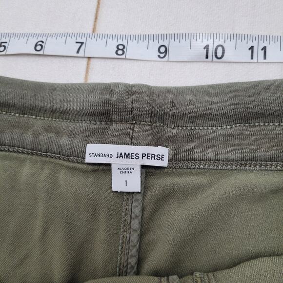 James Perse green cargo utility jogger pants minimalist articulated fatigue - Picture 5 of 7